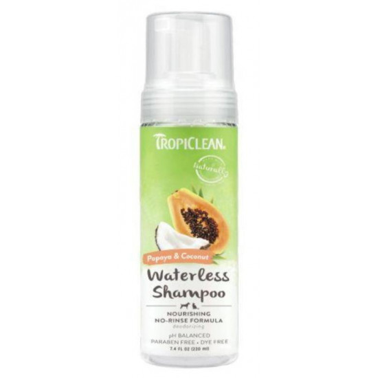 Tropiclean Papaya & Coconut Waterless Shampoo for Cats & Dogs 7.4oz Tropiclean Papaya & Coconut Waterless Shampoo for Cats & Dogs 7.4oz