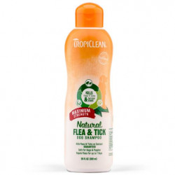 Tropiclean Natural Flea & Tick Maximum Strength Dog Shampoo Tropiclean Natural Flea & Tick Maximum Strength Dog Shampoo