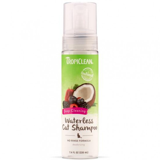 Tropiclean Deep Cleaning Waterless Cat Shampoo 7.4oz Tropiclean Deep Cleaning Waterless Cat Shampoo 7.4oz