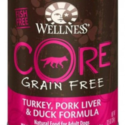 Wellness CORE Grain-Free Turkey, Pork Liver & Duck Canned Dog Food 354g Wellness CORE Grain-Free Turkey, Pork Liver & Duck Canned Dog Food 354g