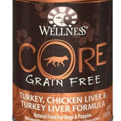 Wellness CORE Grain-Free Turkey, Chicken Liver & Turkey Liver Canned Dog Food 354g Wellness CORE Grain-Free Turkey, Chicken Liver & Turkey Liver Canned Dog Food 354g