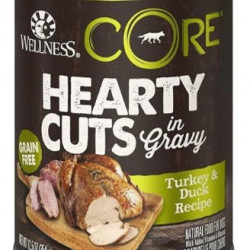 Wellness CORE Grain-Free Hearty Cuts In Gravy Turkey & Duck Canned Dog Food 354g Wellness CORE Grain-Free Hearty Cuts In Gravy Turkey & Duck Canned Dog Food 354g