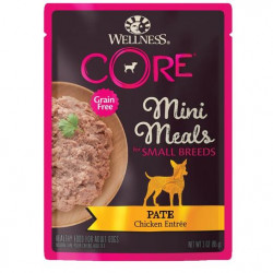 Wellness CORE Mini Meals Pâté Chicken Entrée Pouch Dog Food 3oz Wellness CORE Mini Meals Pâté Chicken Entrée Pouch Dog Food 3oz