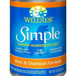 Wellness Simple Duck & Oatmeal Canned Dog Food 354g Wellness Simple Duck & Oatmeal Canned Dog Food 354g