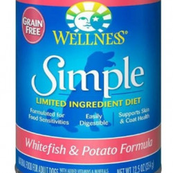 Wellness Simple Whitefish & Potato Canned Dog Food 354g Wellness Simple Whitefish & Potato Canned Dog Food 354g