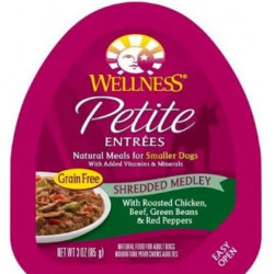 Wellness Petite Entrees Shredded Medley Roasted Chicken, Beef Cup Tray Dog Food 85g Wellness Petite Entrees Shredded Medley Roasted Chicken, Beef Cup Tray Dog Food 85g