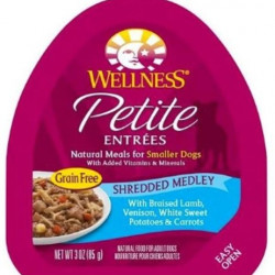 Wellness Petite Entrees Shredded Medley Braised Lamb, Venison Cup Tray Dog Food 85g Wellness Petite Entrees Shredded Medley Braised Lamb, Venison Cup Tray Dog Food 85g