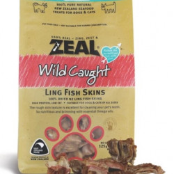 Zeal Free Range Naturals Ling Fish Skins Cat & Dog Treats 125g Zeal Free Range Naturals Ling Fish Skins Cat & Dog Treats 125g